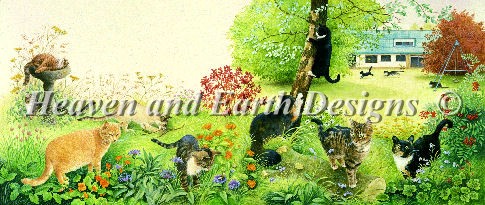 All The Cats in The Garden - Click Image to Close